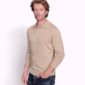 Johnston & Murphy Men’s 3 Button Collared Long Sleeve